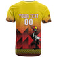 Afro Basketball Custom Uganda T shirt Come On Silverbacks African Pattern - African Pride