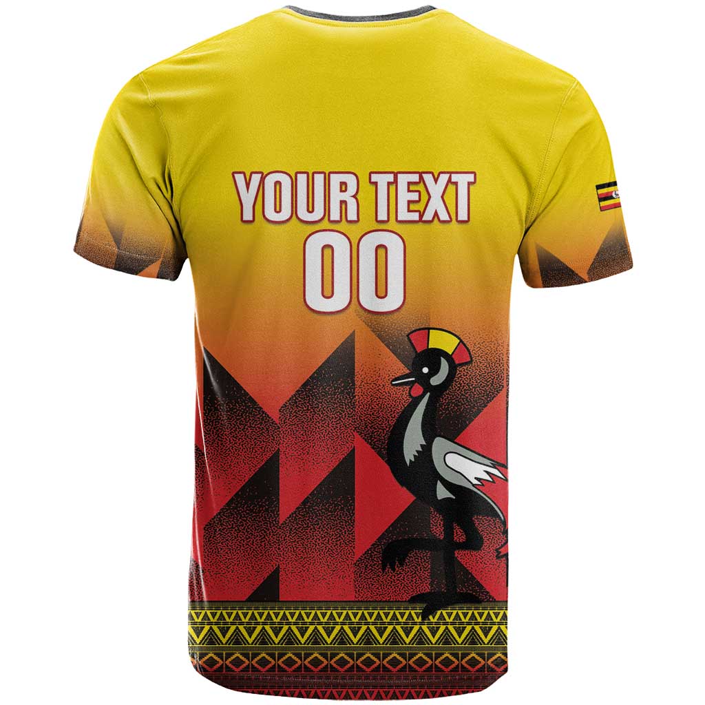 Afro Basketball Custom Uganda T shirt Come On Silverbacks African Pattern - African Pride