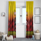Afro Basketball Custom Uganda Window Curtain Come On Silverbacks African Pattern - African Pride