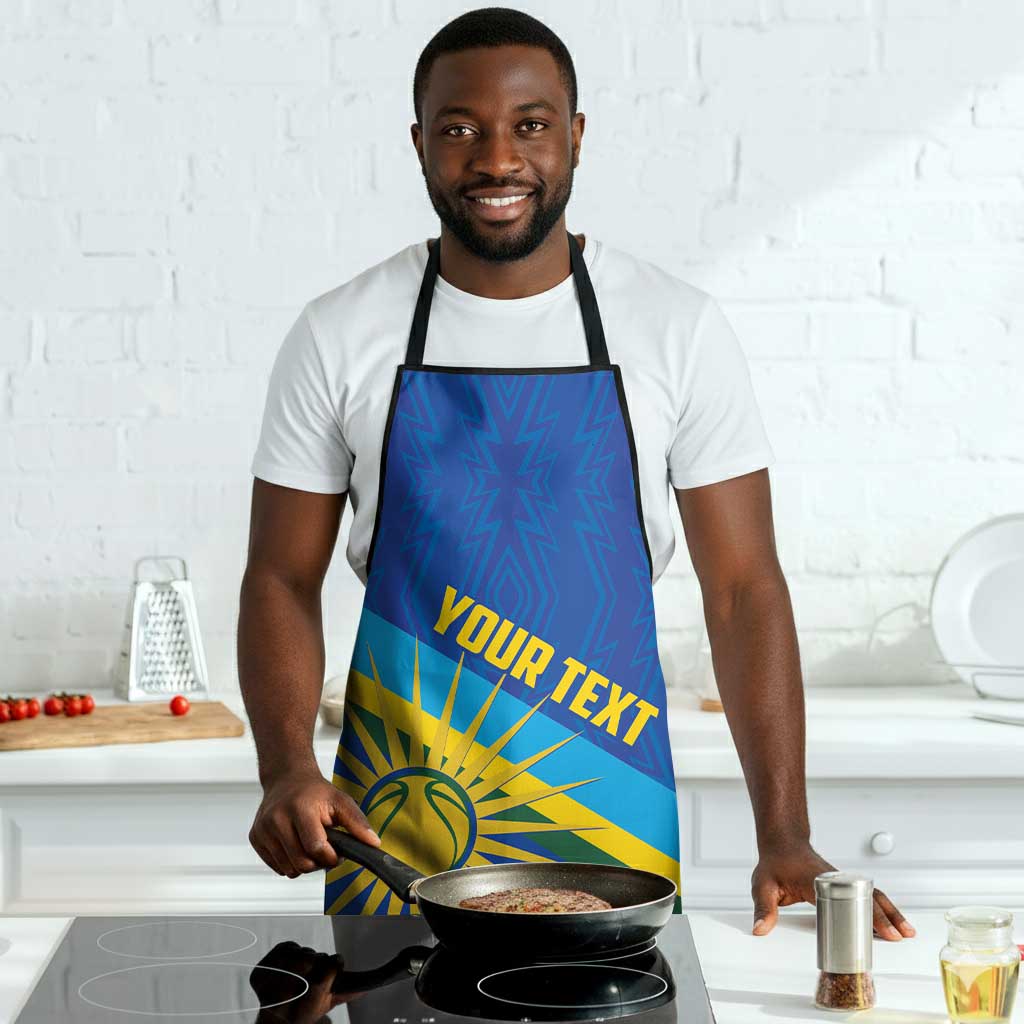 Rwanda Basketball Custom Apron Go Champions Imigongo Folk Pattern
