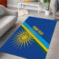 Afro Basketball Custom Rwanda Area Rug Go Champions Imigongo Folk Pattern - African Pride
