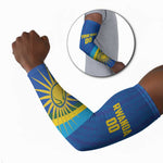 Rwanda Basketball Custom Arm Sleeves Go Champions Imigongo Folk Pattern