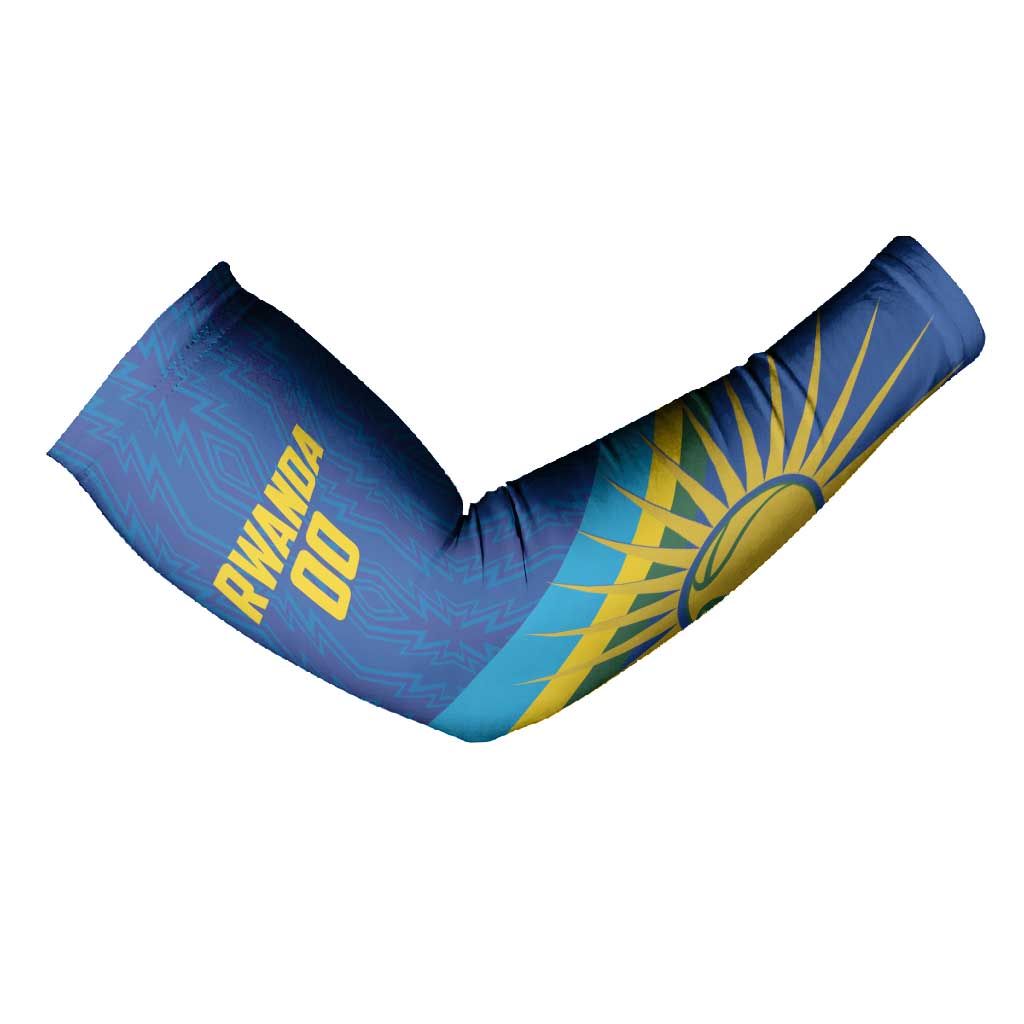 Rwanda Basketball Custom Arm Sleeves Go Champions Imigongo Folk Pattern