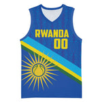 Afro Basketball Custom Rwanda Basketball Jersey Go Champions Imigongo Folk Pattern LT14