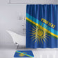 Rwanda Basketball Custom Bathroom Set Go Champions Imigongo Folk Pattern