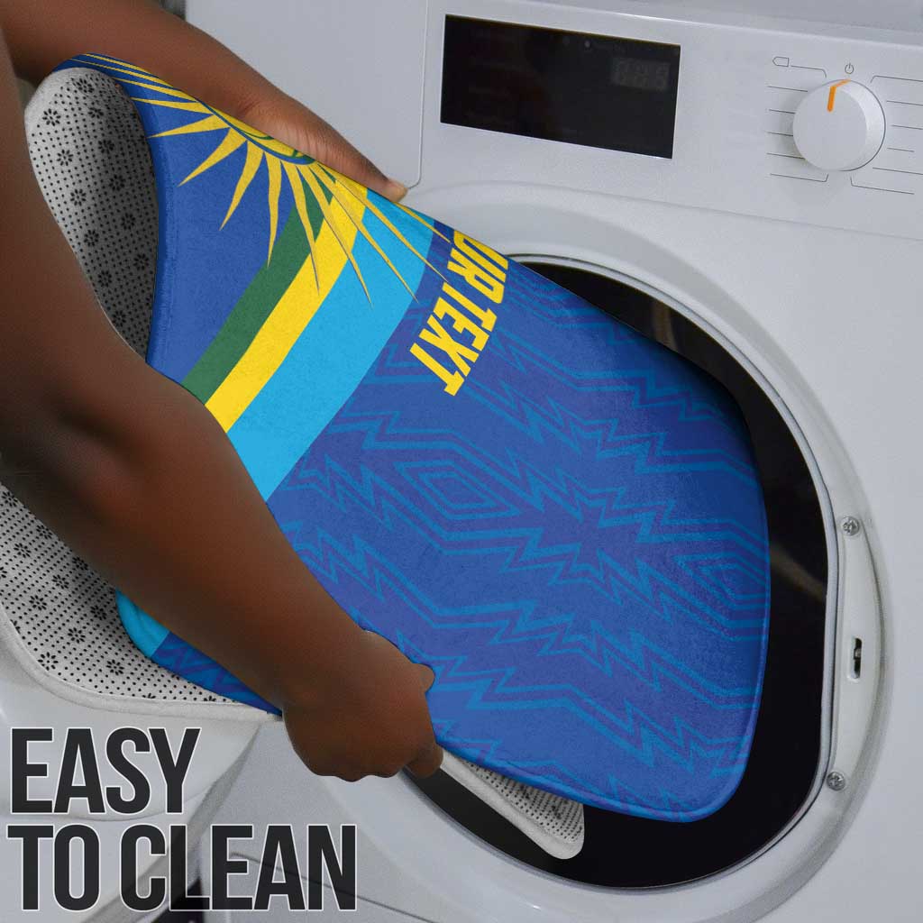 Rwanda Basketball Custom Bathroom Set Go Champions Imigongo Folk Pattern