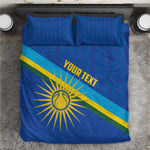Afro Basketball Custom Rwanda Bedding Set Go Champions Imigongo Folk Pattern - African Pride
