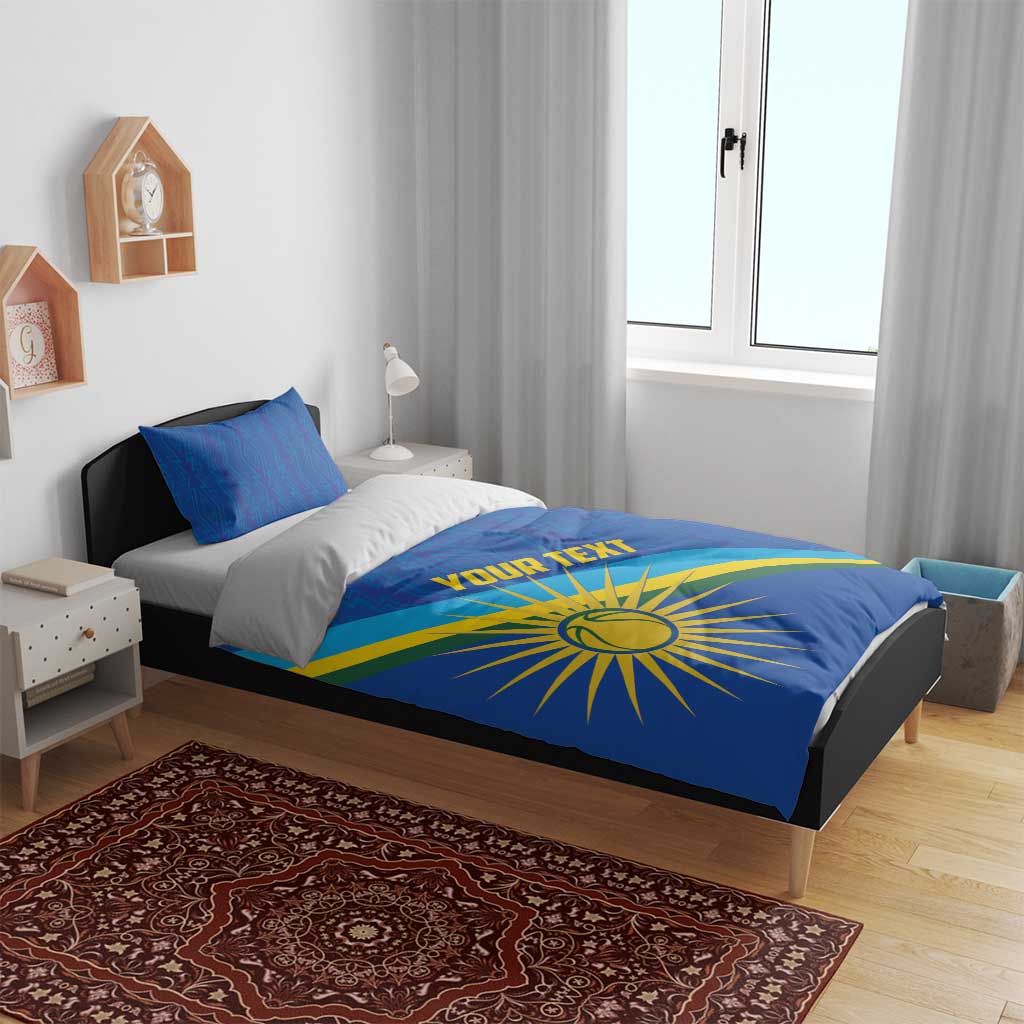 Afro Basketball Custom Rwanda Bedding Set Go Champions Imigongo Folk Pattern - African Pride