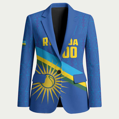 Rwanda Basketball Custom Blazer Go Champions Imigongo Folk Pattern