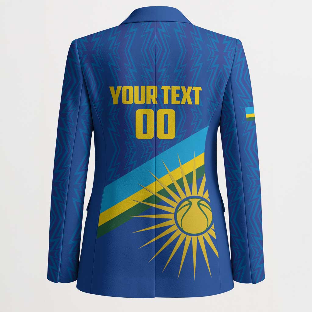 Rwanda Basketball Custom Blazer Go Champions Imigongo Folk Pattern