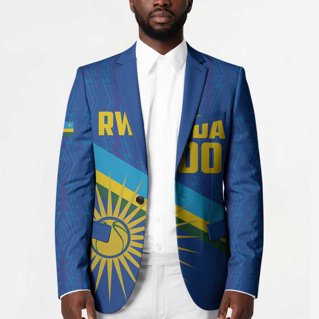 Rwanda Basketball Custom Blazer Go Champions Imigongo Folk Pattern