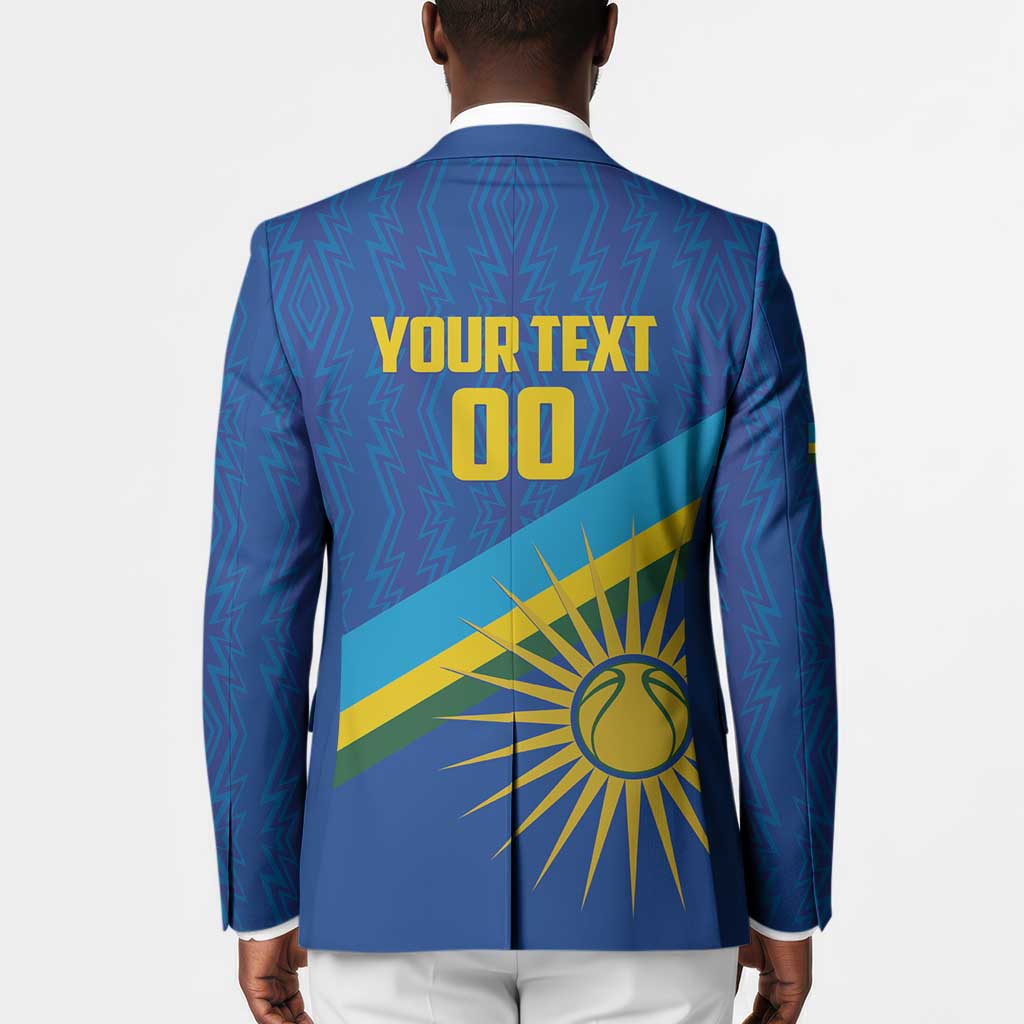 Rwanda Basketball Custom Blazer Go Champions Imigongo Folk Pattern