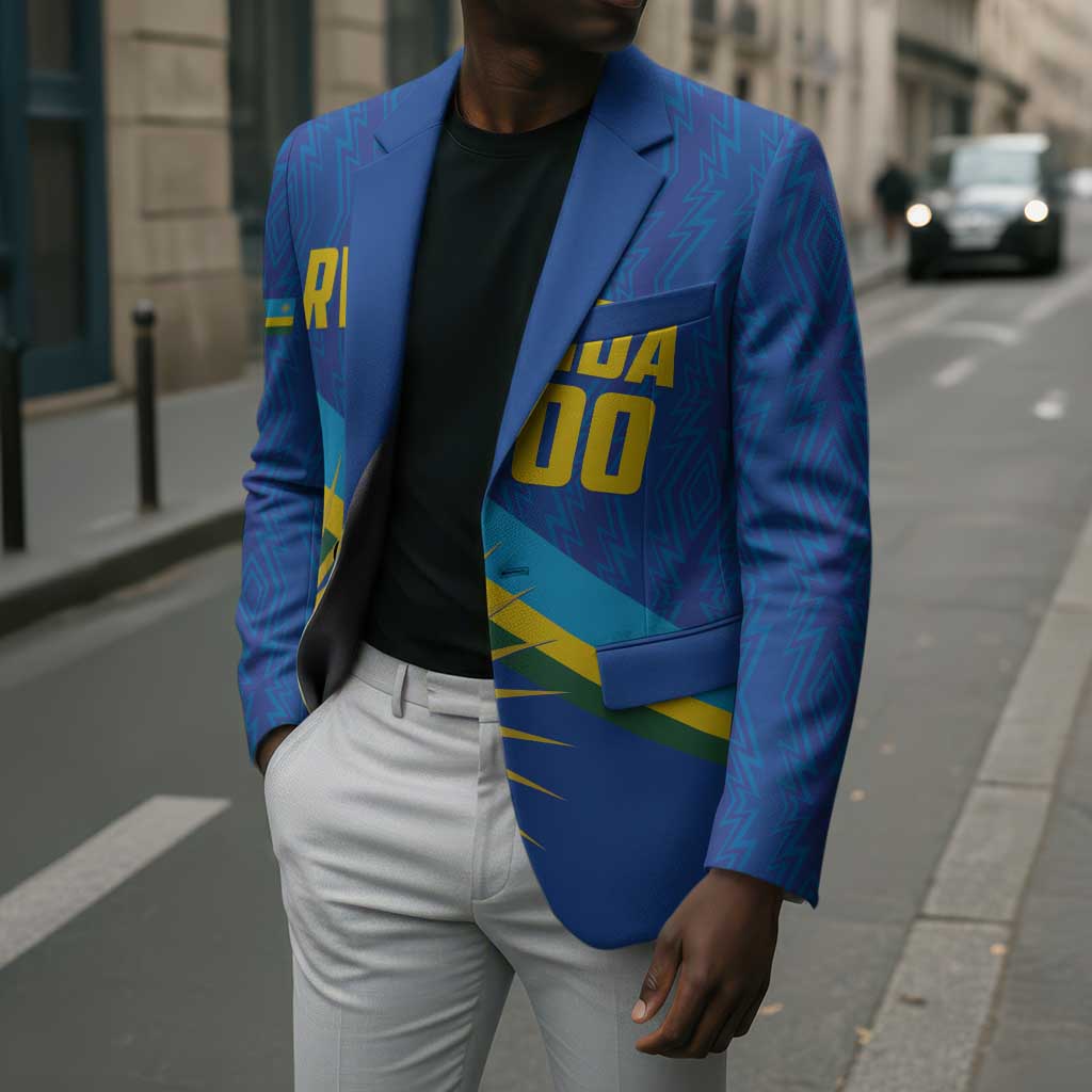 Rwanda Basketball Custom Blazer Go Champions Imigongo Folk Pattern