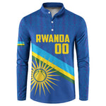 Rwanda Basketball Custom Button Sweatshirt Go Champions Imigongo Folk Pattern
