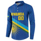 Rwanda Basketball Custom Button Sweatshirt Go Champions Imigongo Folk Pattern