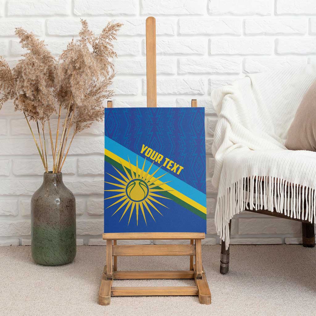 Afro Basketball Custom Rwanda Canvas Wall Art Go Champions Imigongo Folk Pattern - African Pride