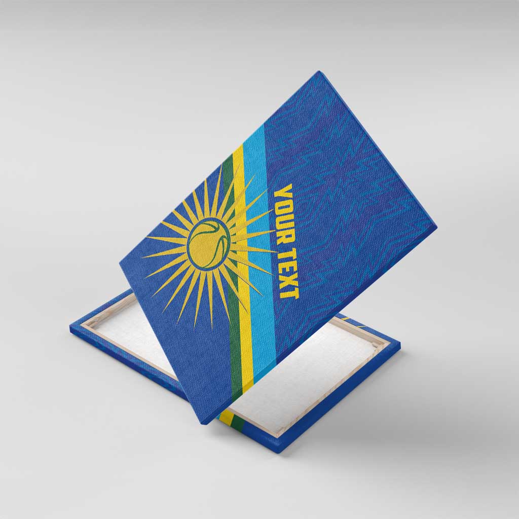 Afro Basketball Custom Rwanda Canvas Wall Art Go Champions Imigongo Folk Pattern - African Pride