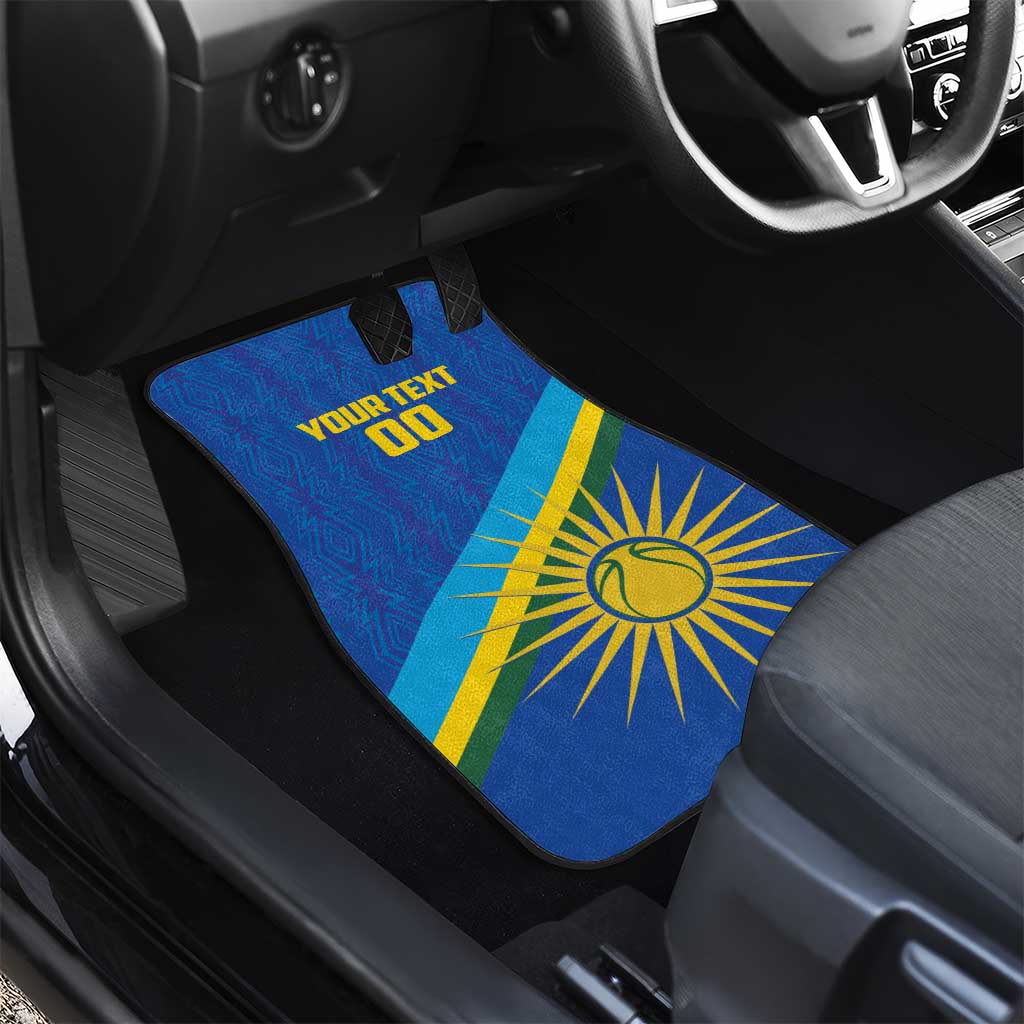 Afro Basketball Custom Rwanda Car Mats Go Champions Imigongo Folk Pattern - African Pride