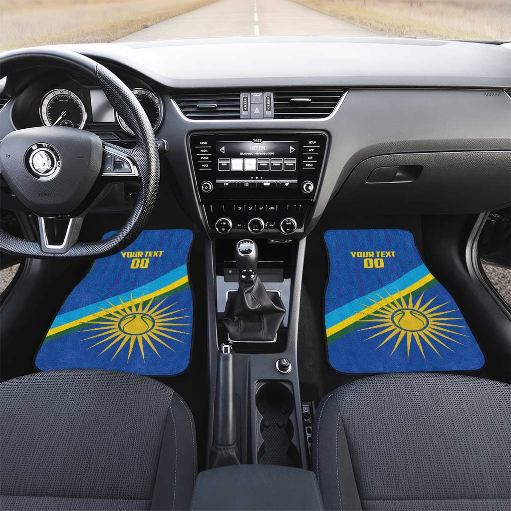 Afro Basketball Custom Rwanda Car Mats Go Champions Imigongo Folk Pattern - African Pride