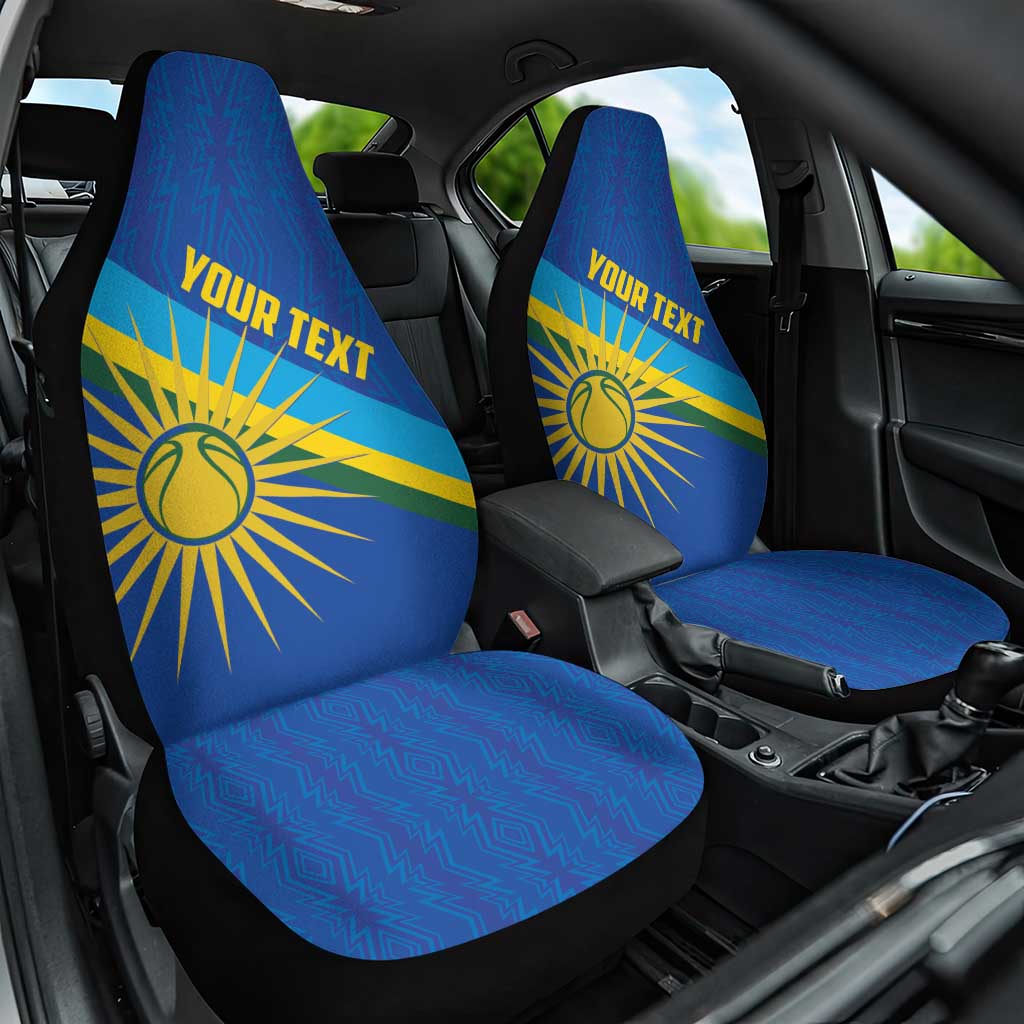 Afro Basketball Custom Rwanda Car Seat Cover Go Champions Imigongo Folk Pattern - African Pride
