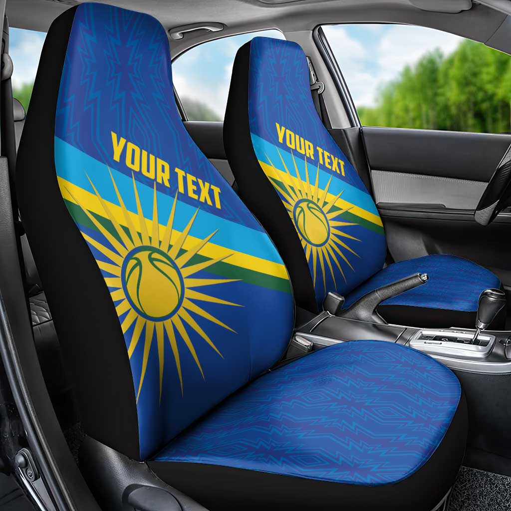 Afro Basketball Custom Rwanda Car Seat Cover Go Champions Imigongo Folk Pattern - African Pride
