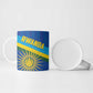 Rwanda Basketball Custom Ceramic Mug Go Champions Imigongo Folk Pattern