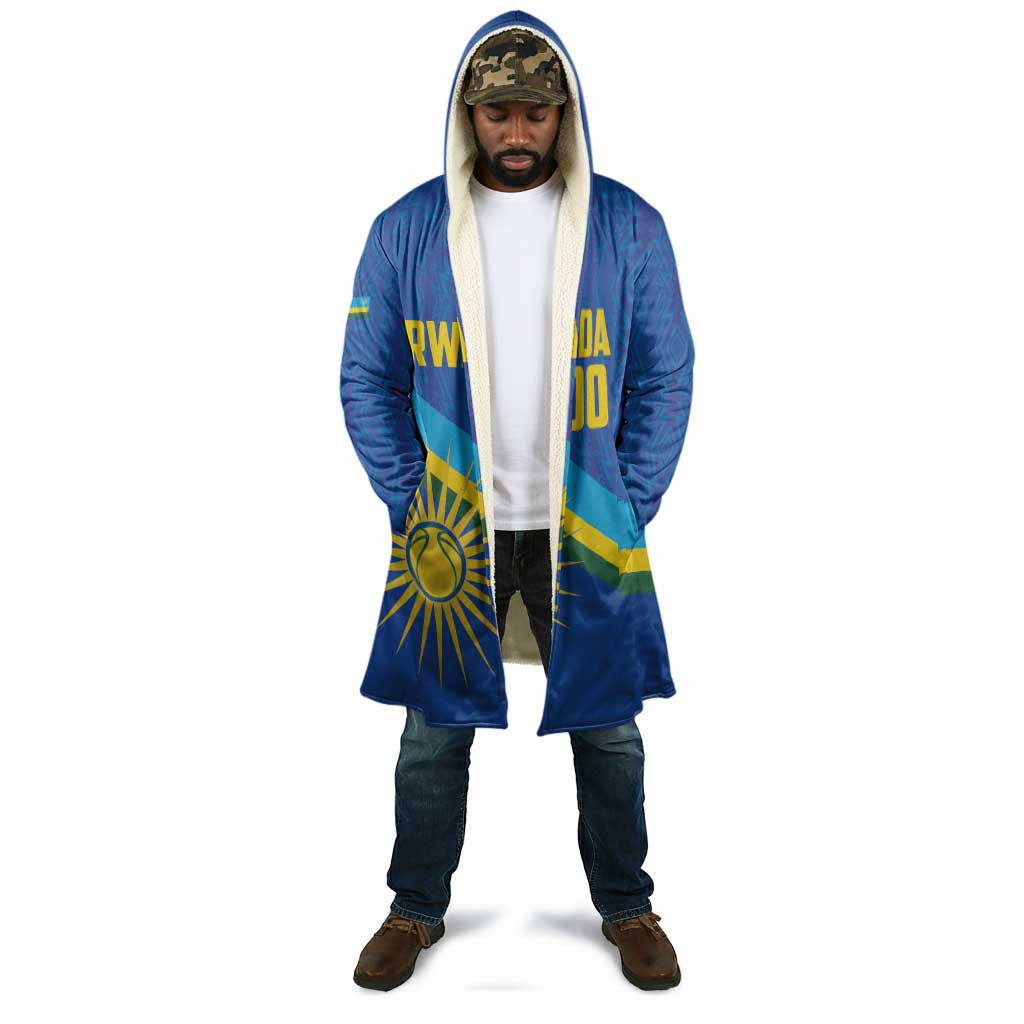 Rwanda Basketball Custom Cloak Go Champions Imigongo Folk Pattern