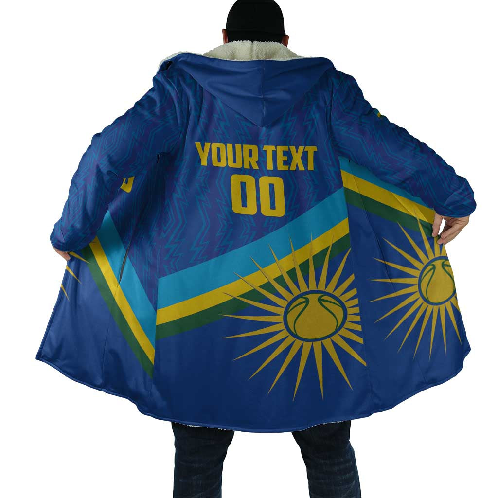 Rwanda Basketball Custom Cloak Go Champions Imigongo Folk Pattern