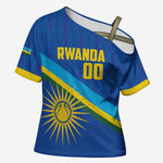 Rwanda Basketball Custom Cross Shoulder Shirt Go Champions Imigongo Folk Pattern