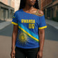 Rwanda Basketball Custom Cross Shoulder Shirt Go Champions Imigongo Folk Pattern