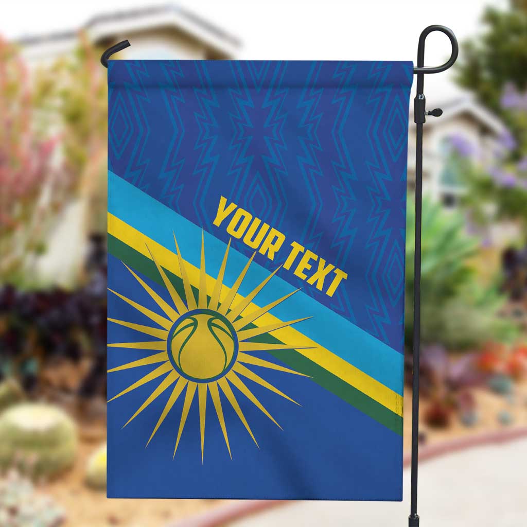 Afro Basketball Custom Rwanda Garden Flag Go Champions Imigongo Folk Pattern - African Pride
