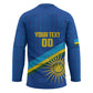 Rwanda Basketball Custom Hockey Jersey Go Champions Imigongo Folk Pattern