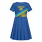 Afro Basketball Custom Rwanda Kid Short Sleeve Dress Go Champions Imigongo Folk Pattern - African Pride