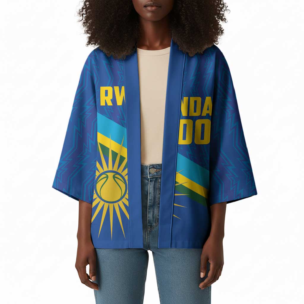 Rwanda Basketball Custom Kimono Go Champions Imigongo Folk Pattern