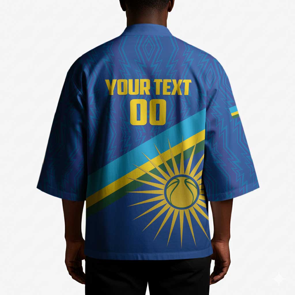 Rwanda Basketball Custom Kimono Go Champions Imigongo Folk Pattern