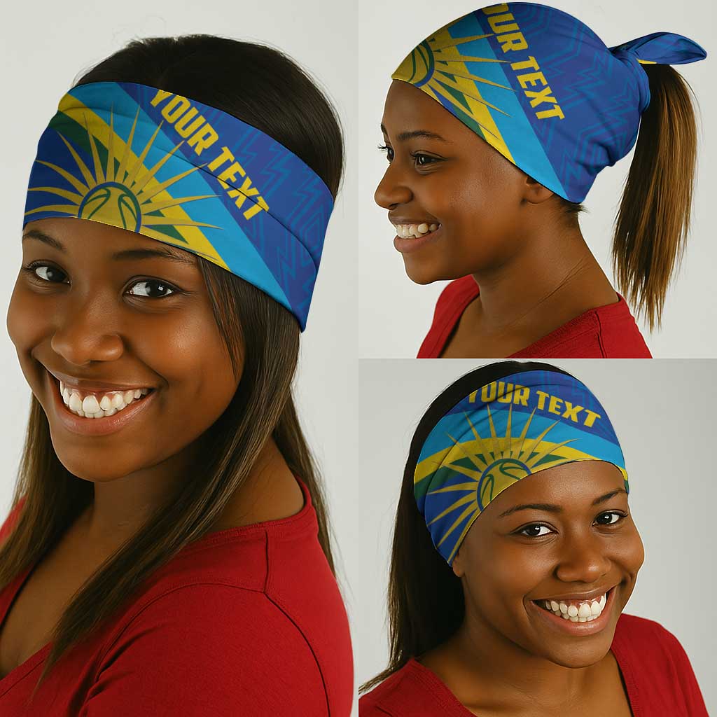 Afro Basketball Custom Rwanda Neck Gaiter Go Champions Imigongo Folk Pattern LT14