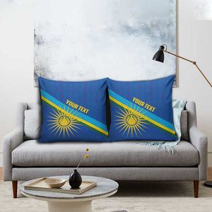 Rwanda Basketball Custom Pillow Cover Go Champions Imigongo Folk Pattern