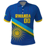 Afro Basketball Custom Rwanda Polo Shirt Go Champions Imigongo Folk Pattern - African Pride