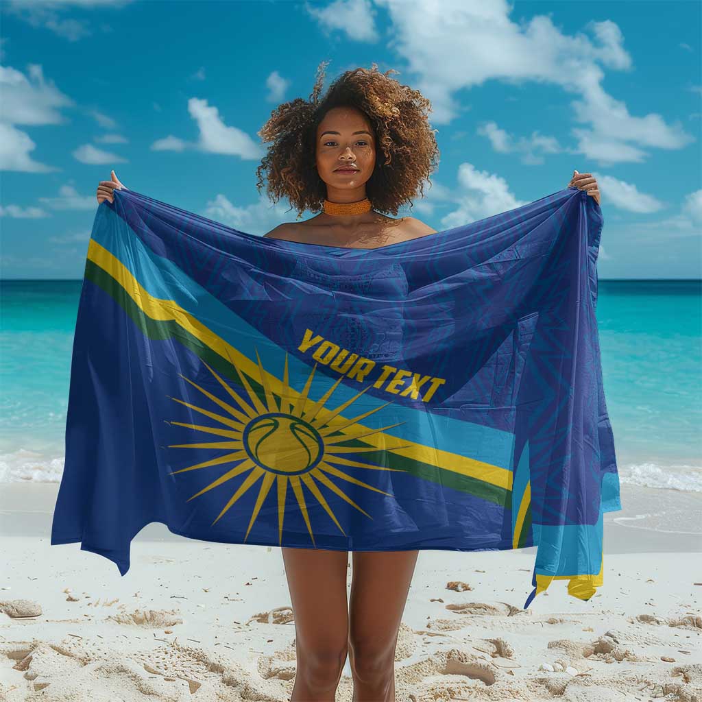 Afro Basketball Custom Rwanda Sarong Go Champions Imigongo Folk Pattern - African Pride