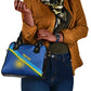 Afro Basketball Custom Rwanda Shoulder Handbag Go Champions Imigongo Folk Pattern - African Pride