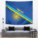 Afro Basketball Custom Rwanda Tapestry Go Champions Imigongo Folk Pattern - African Pride