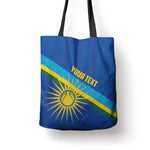 Rwanda Basketball Custom Tote Bag Go Champions Imigongo Folk Pattern