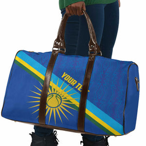Rwanda Basketball Custom Travel Bag Go Champions Imigongo Folk Pattern