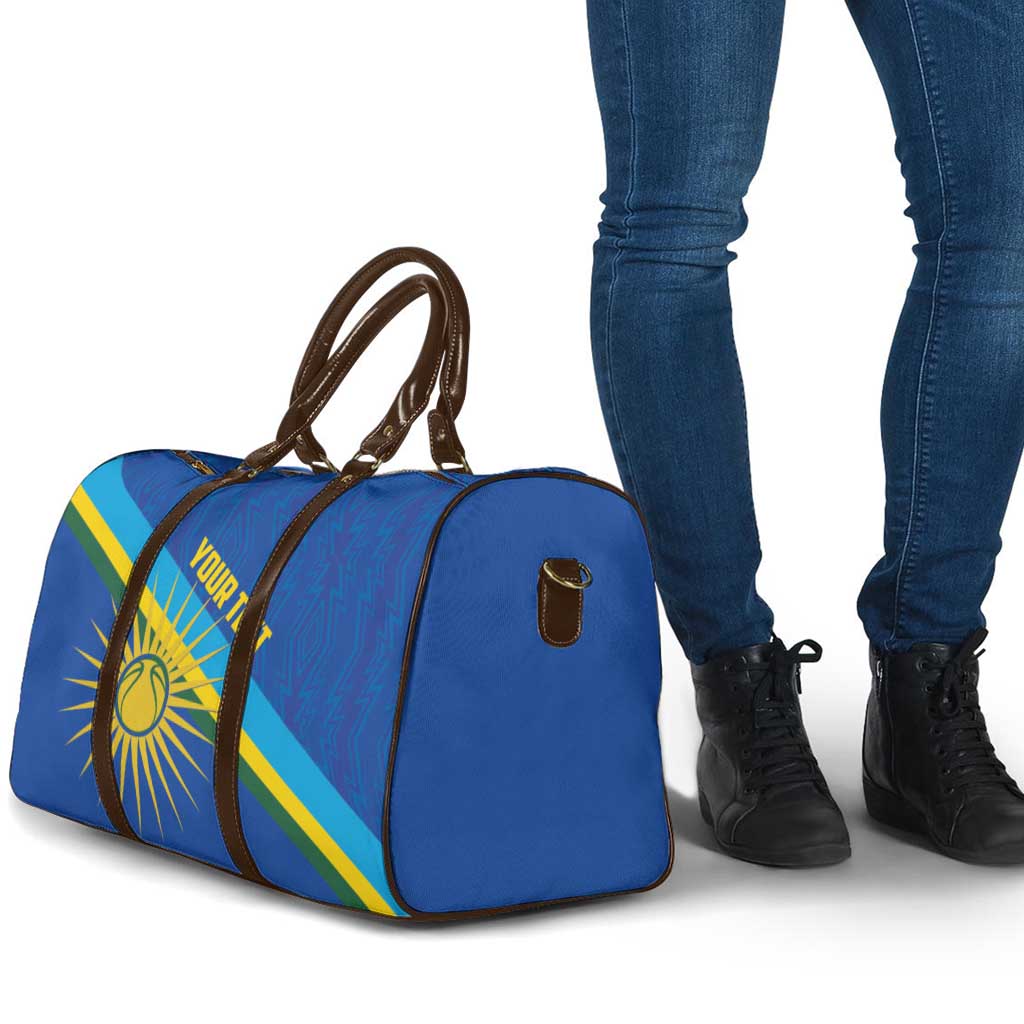 Rwanda Basketball Custom Travel Bag Go Champions Imigongo Folk Pattern