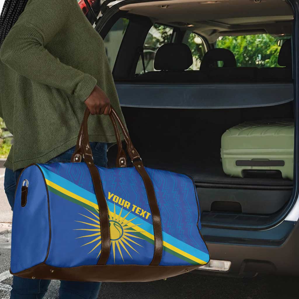 Rwanda Basketball Custom Travel Bag Go Champions Imigongo Folk Pattern