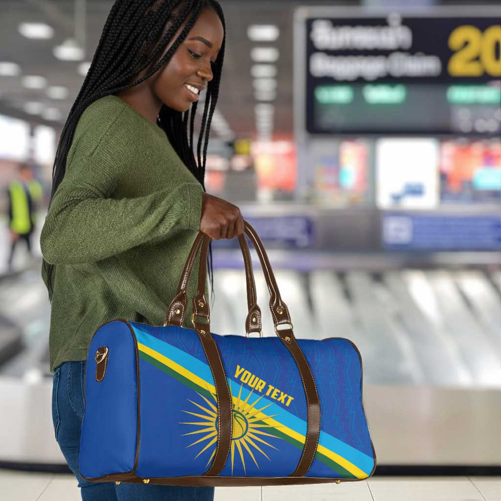 Rwanda Basketball Custom Travel Bag Go Champions Imigongo Folk Pattern