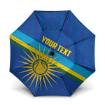 Rwanda Basketball Custom Umbrella Go Champions Imigongo Folk Pattern