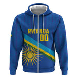 Afro Basketball Custom Rwanda Zip Hoodie Go Champions Imigongo Folk Pattern - African Pride