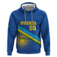 Afro Basketball Custom Rwanda Zip Hoodie Go Champions Imigongo Folk Pattern - African Pride