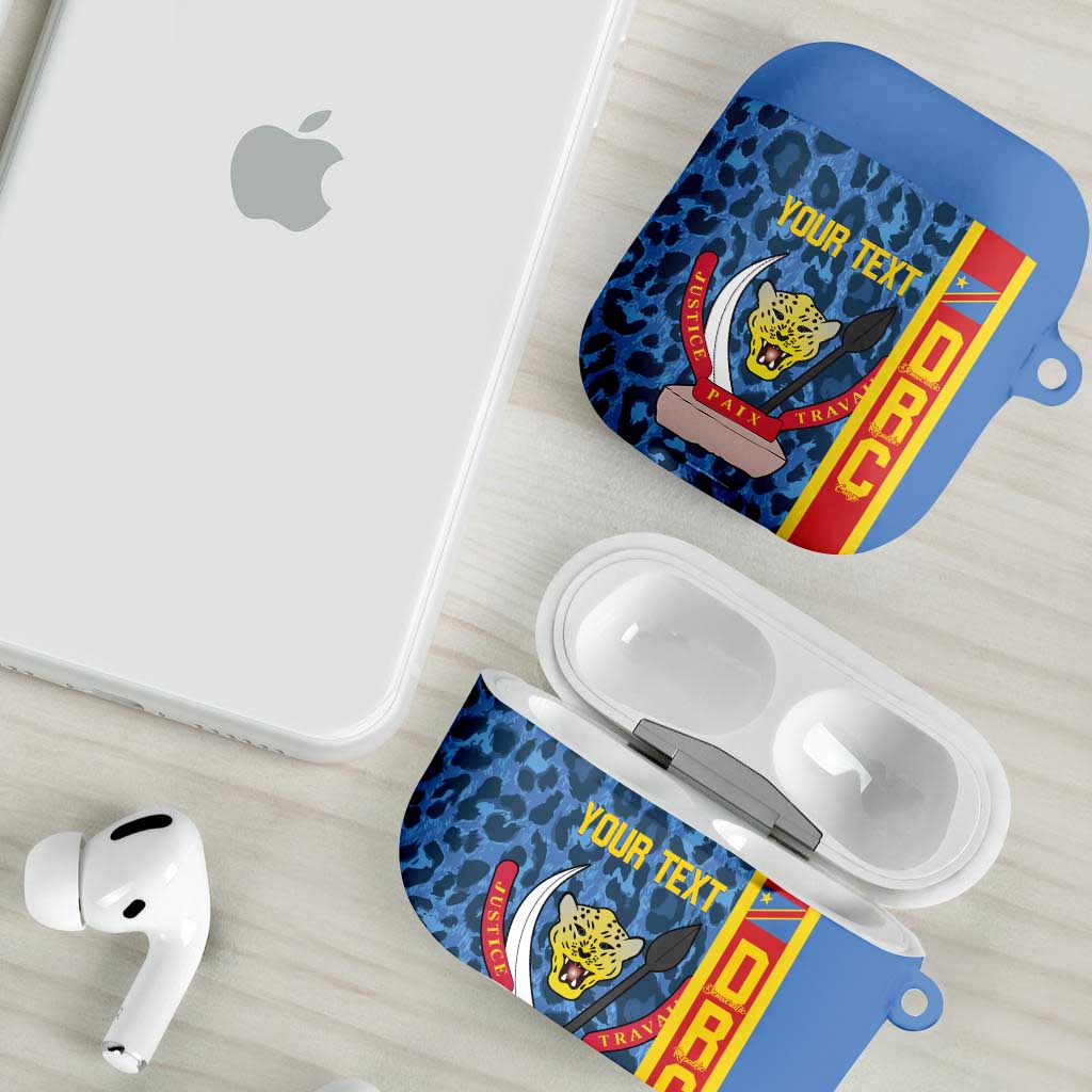DR Congo Basketball Custom AirPods Case Come On Leopards Skin Pattern